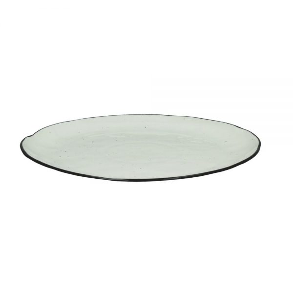 Assiette plate en porcelaine Blanc 21cm - POMAX