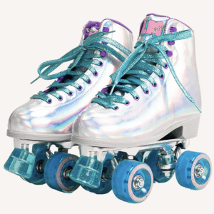 Patins à roulettes holographiques à 4 roues - BEVERLY - FLAMINGUEO