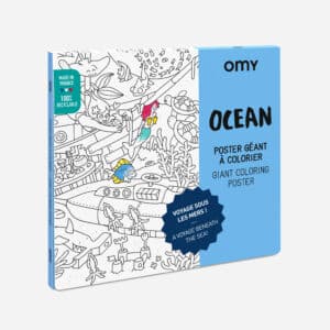 POSTER GEANT A COLORIER - OCEAN - OMY