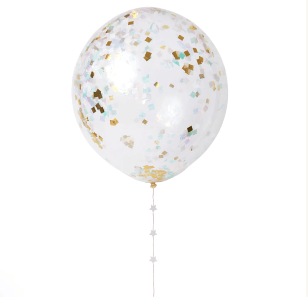 Ballons géants confettis irisés - MERI MERI