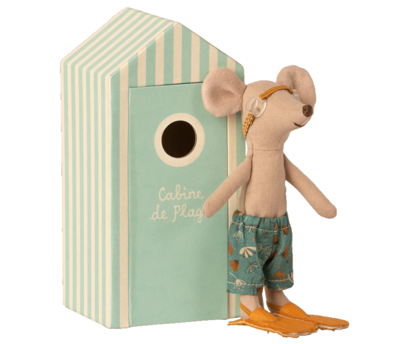 Souris à la plage, Grand frère et cabine de plage Maileg