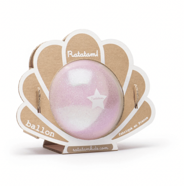 Ballon coquillage 10 cm Rose - Ratatam
