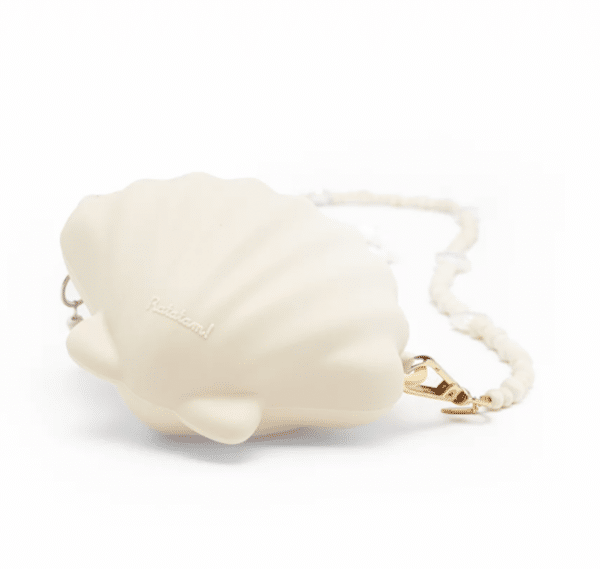 Le sac à main coquillage avec anse bijoux Crème - Ratatam
