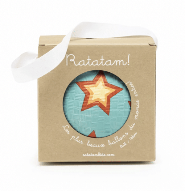 Petit Ballon Etoiles 12 cm Bleu - Ratatam