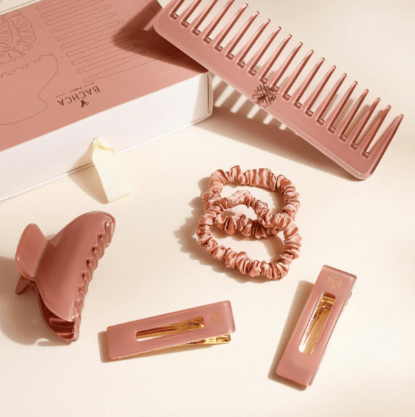 Coffret cheveux Femme Peigne chouchou barrette et pince - Bachca
