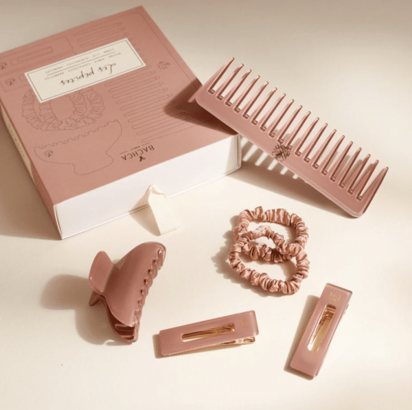 Coffret cheveux Femme Peigne chouchou barrette et pince - Bachca