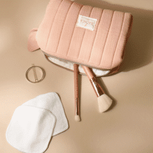 Trousse maquillage Pinceaux barrette et coton réutilisable - Bachca